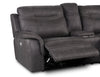 Floy 99" Faux Suede Power Reclining Loveseat with Power Headrests, Storage Console and USB Ports - Grey | Causeuse à inclinaison électrique Floy de 99 po en suédine avec appuie-têtes électriques, console de rangement et ports USB - grise