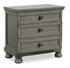 Chelsea 6pc Bedroom Set with Storage Bed, Dresser & Mirror, Grey - King Size | Ensemble de chambre à coucher Chelsea 6 pièces gris avec lit de rangement, commode et miroir - format très grand lit