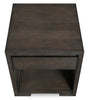Zelda 24" End Table with Storage and Shelf – Warm Mocha | Table de bout Zelda de 24 po avec rangement et tablette - moka chaud | ZELBRETB