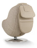LG 29.6" Leather-Look Fabric Reclining Massage Chair with Matching Ottoman - Brown | Fauteuil de massage inclinable LG de 29,6 po en tissu d’apparence cuir avec pouf assorti - brun