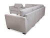 Vault 7-Piece Sectional with Five Storage Chairs and Storage USB Console - Grey | Sofa sectionnel Vault 7 pièces avec 5 fauteuils de rangement et console de rangement avec USB - gris
