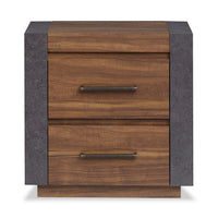 Scott Living Dante Bedside 2-Drawer Nightstand, 24