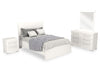 Riley 6pc Bedroom Set with Panel Bed, Dresser, Mirror & Nightstand, Made in Canada, White - Full Size | Ensemble de chambre à coucher Riley 6 pièces avec lit à panneaux, commode, miroir et table de nuit, fabriqué au Canada, blanc - format lit double