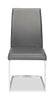 Naya 7pc Dining Package with 63-78.75"W Extension Table & 6 Chairs - Faux White Marble & Grey | Ensemble de salle à manger Naya 7 pièces avec table à rallonge, 63 po à 78,75 po (L), et 6 chaises - imitation de marbre blanc et gris