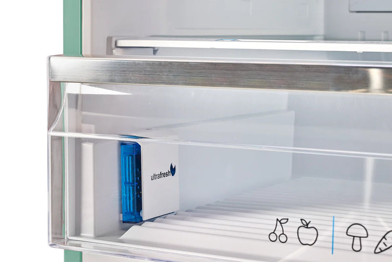 Unique Classic Retro 28\" 17 Cu Ft. Bottom Mount Refrigerator - Turquoise - UNQ-455L T AC