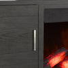 Breya 64" Modern Electric Fireplace TV Stand with Storage & USB Charging for TVs up to 70"- Grey | Meuble pour téléviseur moderne Breya de 64 po avec foyer électrique, rangement et recharge USB pour téléviseurs jusqu’à 70 po - gris