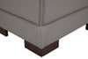 Citadel 2-Piece Right-Facing Top-Grain Genuine Leather Sectional with Wood Legs - Grey | Sofa sectionnel de droite Citadel 2 pièces en cuir véritable de qualité supérieure avec pattes en bois - gris