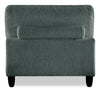 Lounge Modular 40" Chenille Fabric Armless Chair - Grey | Fauteuil sans accoudoirs modulaire Lounge de 40 po en tissu chenille - gris