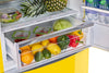 Unique Classic Retro 28" 17 Cu Ft. Bottom Mount Refrigerator - Yellow - UNQ-310L Y TM | Réfrigérateur Classic Rétro d’Unique de 28 po et de 17 pi3 à congélateur inférieur - jaune - UNQ-310L Y TM