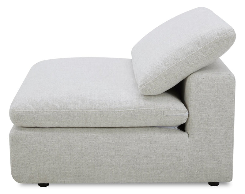 Sky Modular 5-Piece Fabric Power Reclining Sectional with Removable Feather Down Cushions - Nathan Wheat