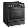 LG 6.3 Cu. Ft. Smart Electric Range with Air Fry – Black Stainless Steel - LSEL6335ZE | Cuisinière intelligente électrique LG de 6,3 pi3 avec friture à air - acier inoxydable noir - LSEL6335ZE