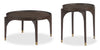 Neeva 24" Modern Round End Table - Dark Brown Birch | Table de bout ronde moderne Neeva de 24 po - bouleau brun foncé | NEEVAETB