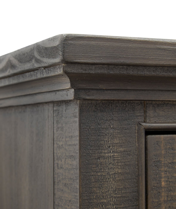 Wesley 90\" Traditional TV Stand with Storage and Cable Management for TVs up to 95\" - Graphite