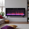 Mirage 48" Modern Electric Free Standing Wall Mountable Fireplace - Black | Foyer électrique moderne Mirage de 48 po - noir