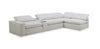 Sky Modular 5-piece Fabric Power Sectional – Nathan Wheat  | Sofa sectionnel modulaire à inclinaison électrique Sky 5 pièces en tissu - blé Nathan
