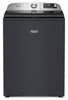 Maytag 6.0 Cu. Ft. Smart Top-Load Washer and 7.4 Cu. Ft. Gas Dryer – Midnight Steel  | Laveuse intelligente à chargement par le haut de 6,0 pi3 et sécheuse à gaz de 7,4 pi3 de Maytag - acier minuit