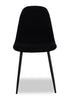 Joss 7pc Dining Set with Table & 6 Chairs - 63-86.5"W Butterfly Extension, Metal  - Natural/Black | Ensemble de salle à manger Joss 7 pièces avec table et 6 chaises - rallonge papillon 63 po à 86,5 po (L), métal - naturel et noir