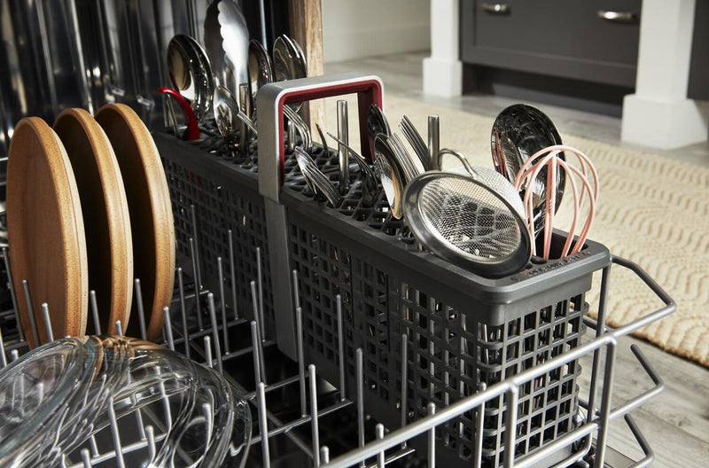 KitchenAid 24\" 47 dBA Dishwasher with Third Level Utensil Rack – Black - KDFS224SBL