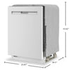 Maytag 24" 47 dBA Buit-In Top Control Dishwasher – White - MDPS7024SW | Lave-vaisselle encastré Maytag de 24 po et de 47 dBA avec commandes sur le dessus - blanc - MDPS7024SW