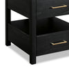 Julian 22” Contemporary End Table with Storage and USB Ports - Black | Table de bout contemporaine Julian de 22 po avec rangement et ports USB - noire