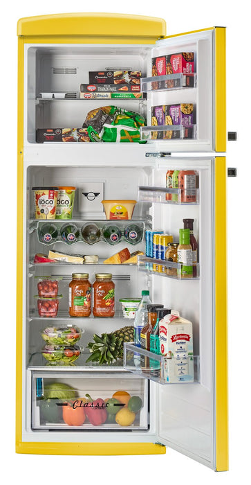 Unique Classic Retro 24\" 11 Cu Ft. Top Freezer Refrigerator - Canary Yellow - UNQ-310L Y TM