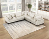 Lounge 5-Piece Chenille Modular Sectional – Beige  | Sofa sectionnel modulaire Lounge 5 pièces en chenille - beige