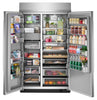 Kitchenaid 48" 29.4 Cu. Ft. Built-In Side-by-Side Refrigerator – Stainless Steel - KBSN748SPS | Réfrigérateur encastré KitchenAid de 29,4 pi3 et de 48 po à compartiments juxtaposés - acier inoxydable - KBSN748SPS