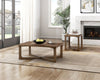 Maxwell 24" End Table - Light Brown Hickory | Table de bout Maxwell de 24 po - noyer brun clair