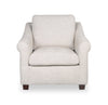 Mallie 36" Chenille Fabric Chair with Rolled Arms and Wood Legs - Shell White | Fauteuil Mallie de 36 po en tissu de chenille avec accoudoirs enroulés et pattes en bois - blanc coquillage