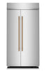 Kitchenaid 42" 25.5 Cu. Ft. Built-In Side-by-Side Refrigerator – Stainless Steel - KBSN742SPS | Réfrigérateur encastré KitchenAid de 25,5 pi3 et de 42 po à compartiments juxtaposés - acier inoxydable - KBSN742SPS