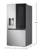 LG 33" 24.5 Cu. Ft Smart French Door Refrigerator with InstaView® - LF25S6560S | Réfrigérateur intelligent LG de 24,5 pi3 et de 33 po à portes françaises avec InstaViewMD - LF25S6560S