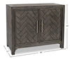 Keena 40" Solid Wood Accent Cabinet - Grey|Armoire décorative Keena de 40 po en bois massif - grise