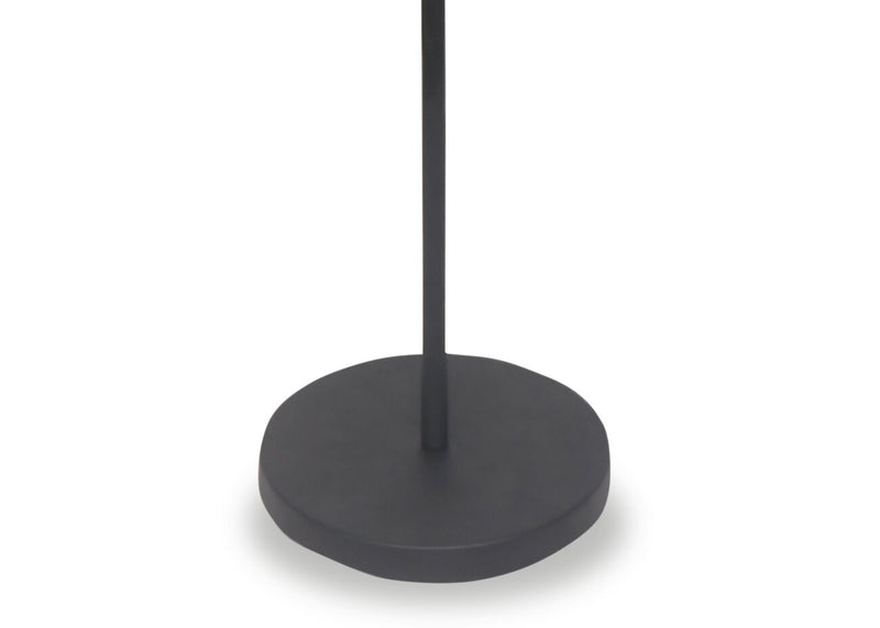 Solana 64” Modern Metal Acrylic Portable Indoor/Outdoor Floor Lamp with USB Port - Black