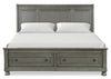 Chelsea 5pc Bedroom Set with Storage Bed, Dresser & Mirror, Grey - King Size | Ensemble de chambre à coucher Chelsea 5 pièces gris avec lit de rangement, commode et miroir - format très grand lit
