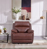 Sorrento 42" Genuine Leather Power Reclining Chair with USB Port - Madrid Brick Brown | Fauteuil à inclinaison électrique Sorrento de 42 po en cuir véritable avec port USB - brun brique de Madrid