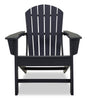 Bask Outdoor Patio Adriondack Chair - High Density Plastic, UV & Weather Resistant - Black | Chaise Adirondack Bask pour la terrasse à l’extérieur, plastique haute densité, résistant aux rayons UV et aux intempéries - noire