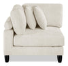 Lounge Modular 40" Chenille Fabric Corner Chair - Beige | Fauteuil en coin modulaire Lounge de 40 po en tissu chenille - beige