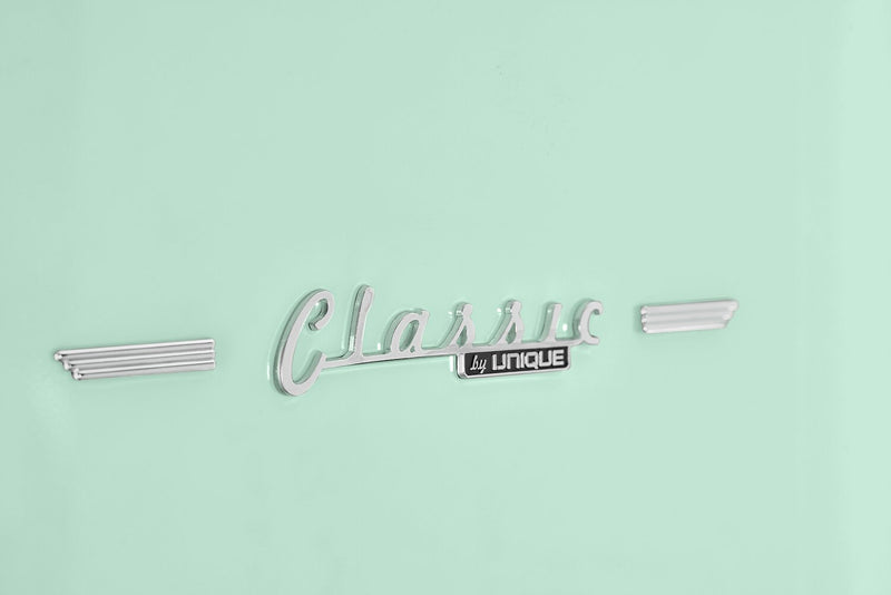 Classic Retro by Unique 24\" 12 Cu. Ft. Bottom-Freezer Refrigerator - Summer Mint Green - UGP-340L LG AC