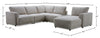 Voyage Modular 6-Piece Right-Facing Fabric Sectional with Console and Removable Back Cushions – Taupe | Sofa sectionnel modulaire de droite Voyage 6 pièces en tissu avec console et coussins de dossier amovibles - taupe