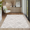 Knox Moroccan Beige Area Rug - 6'7" x 9'6" | Carpette Knox beige à motif marocain - 6 pi 7 po x 9 pi 6 po