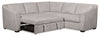 Envy 2-Piece Left-Facing Chenille Fabric Sleeper Sectional - Fog Grey | Sofa-lit sectionnel de gauche Envy 2 pièces en tissu de chenille - gris brouillard