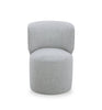 Zola Gliding Dining Chair with Polyester Fabric - Grey | Chaise de salle à manger coulissante Zola en tissu de polyester - grise