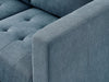 Metro 57" Fabric Loveseat with Tufted Seat Cushions and Reversible Back Cushions - Denim Blue | Causeuse Metro de 57 po en tissu avec coussins de siège capitonnés et coussins de dossier réversibles - bleu denim