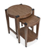 Gordon 22” 2-Piece Round Solid Wood Nesting Accent Table - Brown | 2 tables d’appoint gigognes rondes Gordon de 22 po en bois massif - brunes