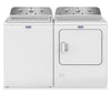 Maytag 4.8 Cu. Ft. Top Load Washer and 7.0 Cu. Ft. Gas Dryer with Wrinkle Prevent Option – White  | Laveuse à chargement par le haut 4,8 pi3 et sécheuse à gaz 7,0 pi3 avec option de prévention des plis de Maytag - blanches