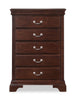 Marco Bedroom Chest of Drawers, 5-Drawer, 32"W x 48"H - Cherry Brown | Commode verticale Marco de 32 po (l) x 48 po (H) à 5 tiroirs pour la chambre à coucher - brun cerisier