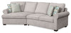 Scott Living Haven 2-Piece Left-Facing Chenille Fabric Cuddler Sectional - Grey | Sofa sectionnel enveloppant de gauche Haven de Scott Living 2 pièces en tissu de chenille - gris