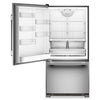 KitchenAid 33" 22 Cu. Ft. Standard-Depth Bottom Mount Refrigerator - KRBL133SPS | Réfrigérateur KitchenAid de 22 pi³ et de 33 po de profondeur standard à congélateur inférieur - KRBL133SPS