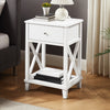 Elle Bedside 1-Drawer Nightstand, 18"W x 25.75"H - White | Table de nuit Elle de 18 po (l) x 25,75 po (H) à 1 tiroir - blanche