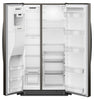 Whirlpool 36" 21 Cu. Ft. Side-by-Side Refrigerator - Black Stainless - WRSC5536RV | Réfrigérateur Whirlpool de 21 pi³ et de 36 po à compartiments juxtaposés - acier inoxydable noir - WRSC5536RV